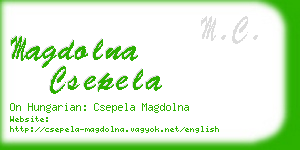 magdolna csepela business card